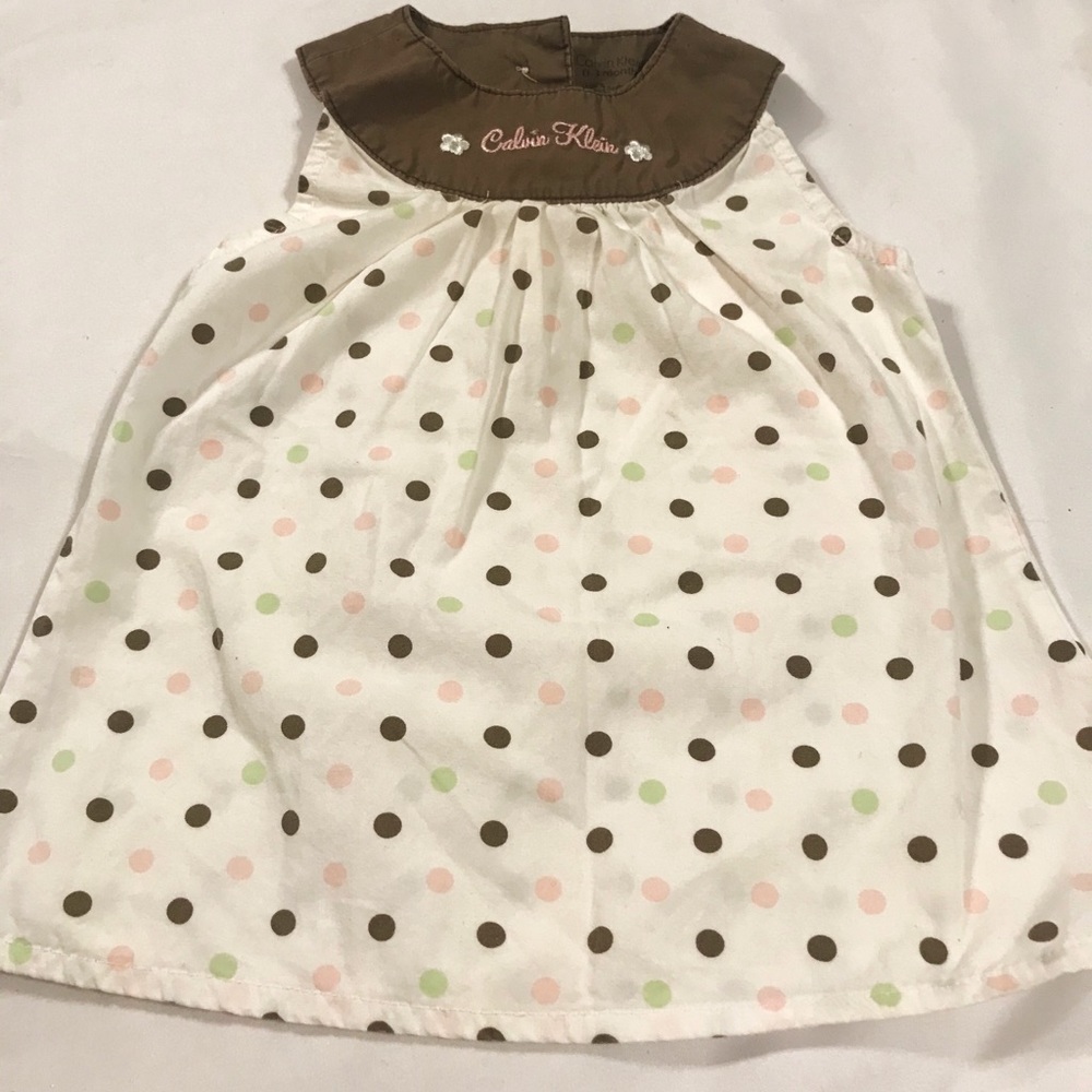 Calvin Klein Girls 0/3 Month Dress